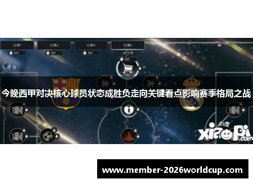 今晚西甲对决核心球员状态成胜负走向关键看点影响赛季格局之战 今晚西甲对决核心球员状态成胜负走向关键看点影响赛季格局之战